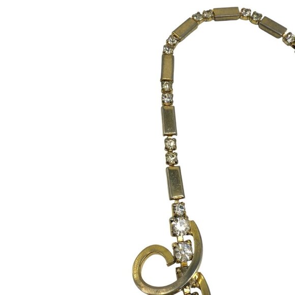 Vintage SARAH COVENTRY Celestial Fire Rhinestone Necklace Bracelet Set - Picture 6 of 12